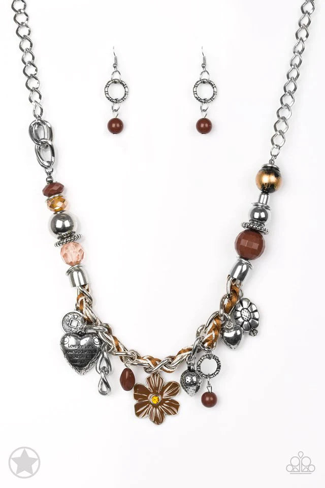 ♥ Charmed, I Am Sure - Brown ♥ Necklace