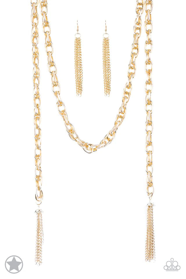 ♥ SCARFed for Attention - Gold ♥ Necklace