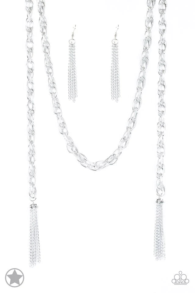 ♥ SCARFed for Attention - Silver ♥ Necklace