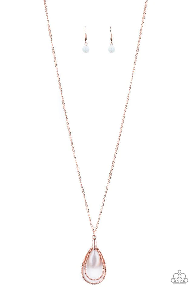 Teardrop Tranquility - Copper ♥ Necklace