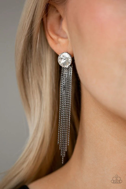 ♥ Level Up - Black ♥ Post Earrings