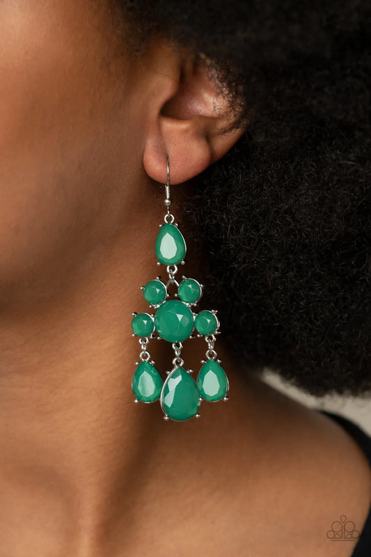 ♥ Afterglow Glamour - Green ♥ Earrings