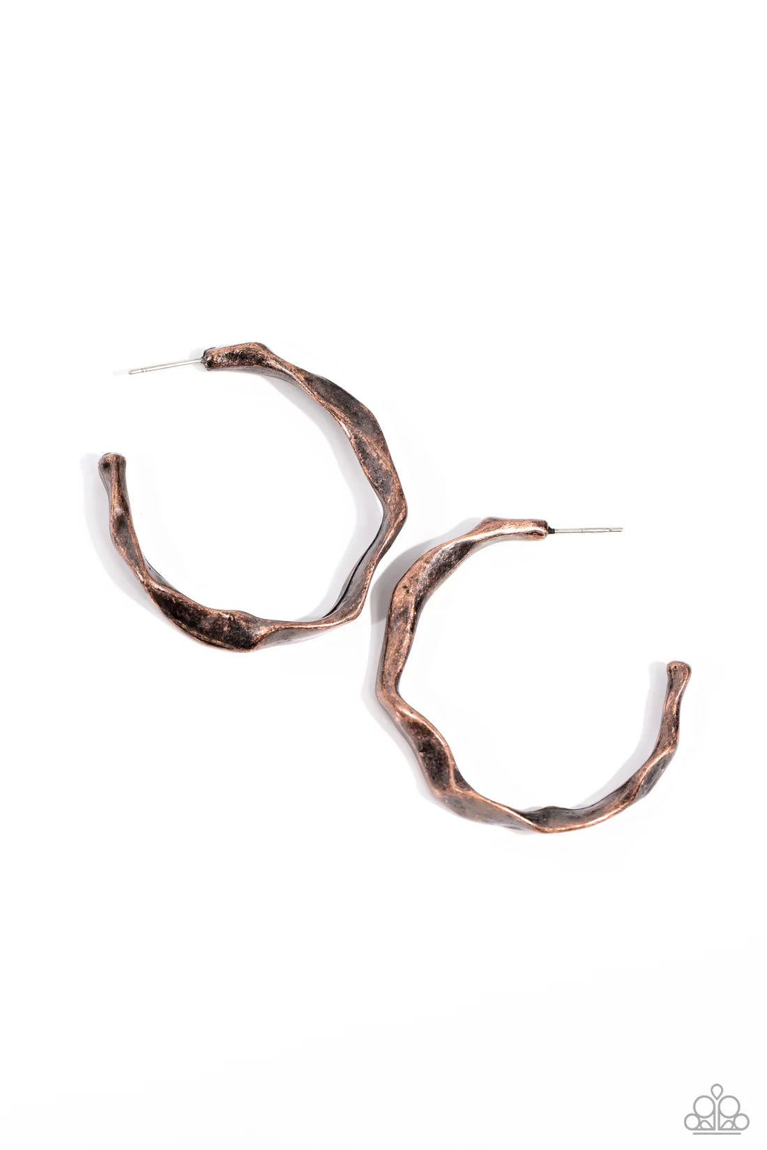 Coveted Curves - Copper ♥ Earrings