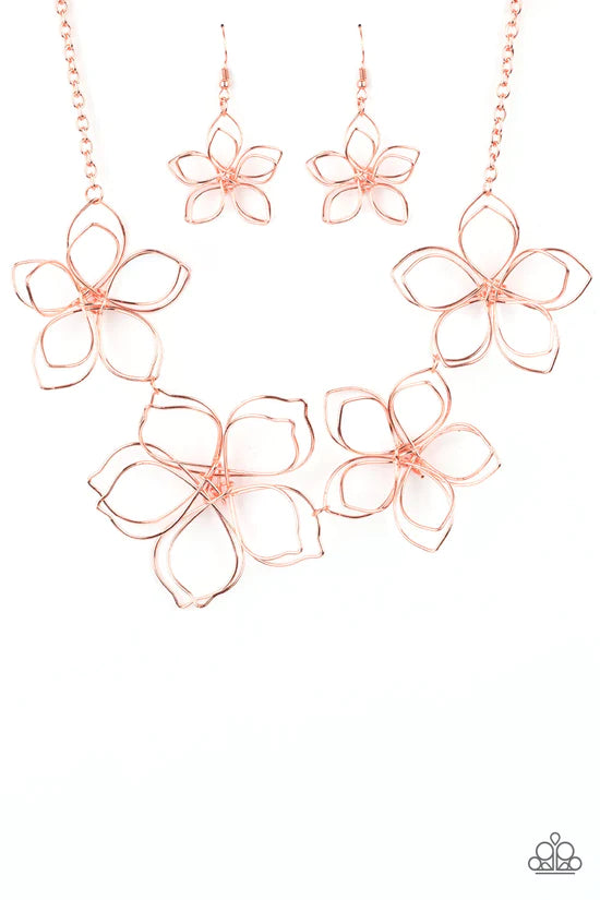 Flower Garden Fashionista - Copper ♥ Necklace