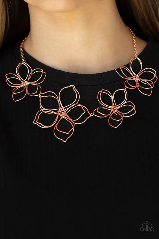 Flower Garden Fashionista - Copper ♥ Necklace