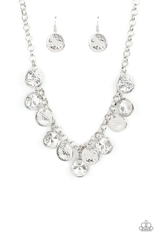 Spot On Sparkle - White ♥ Necklace