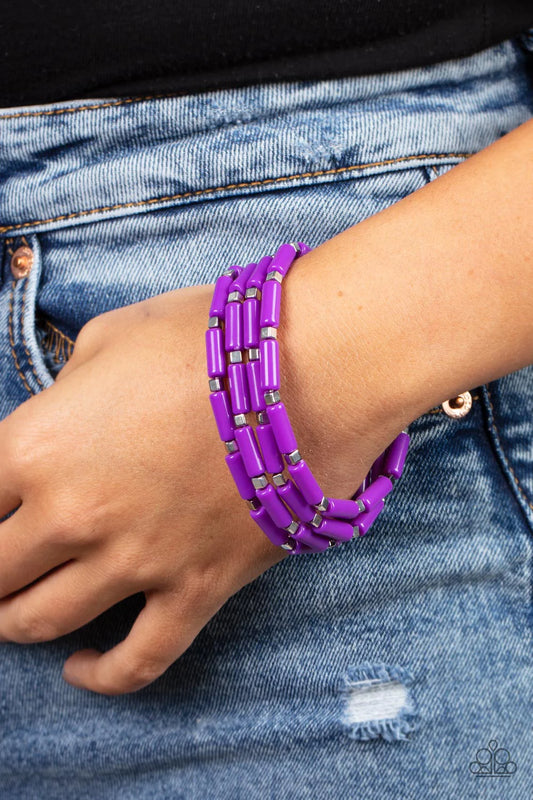 Radiantly Retro - Purple ♥ Bracelet