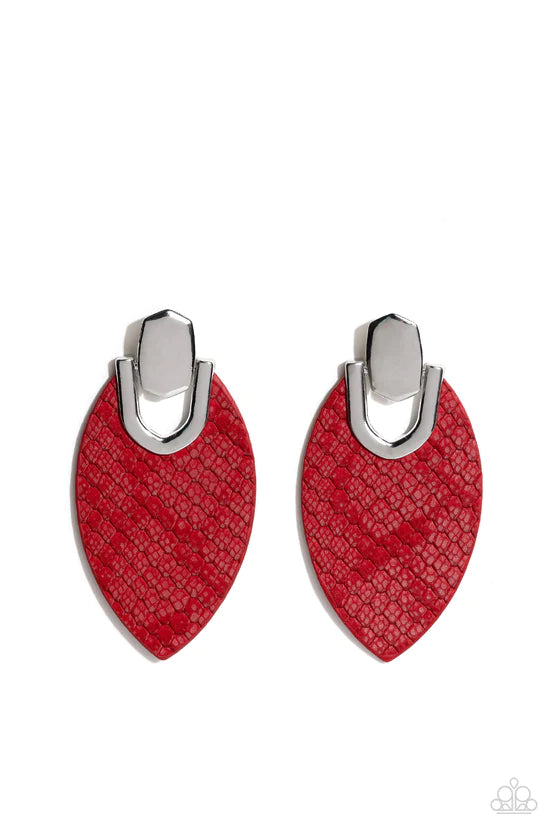 Wildly Workable - Red ♥ Post Earrings