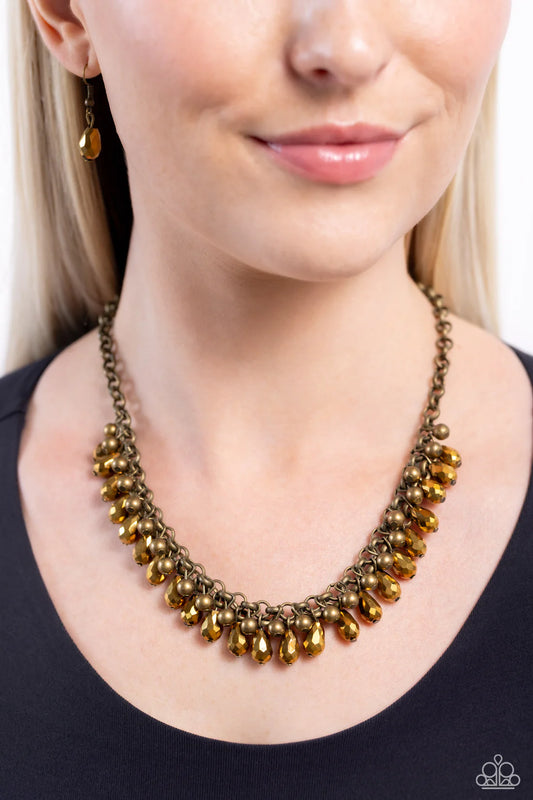 Metro Monarchy - Brass ♥ Necklace