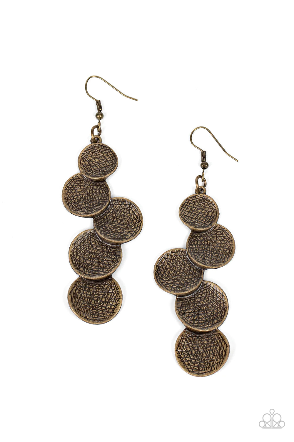 ♥ Token Gesture - Brass ♥ Earrings