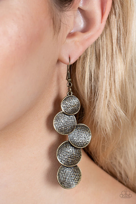 ♥ Token Gesture - Brass ♥ Earrings