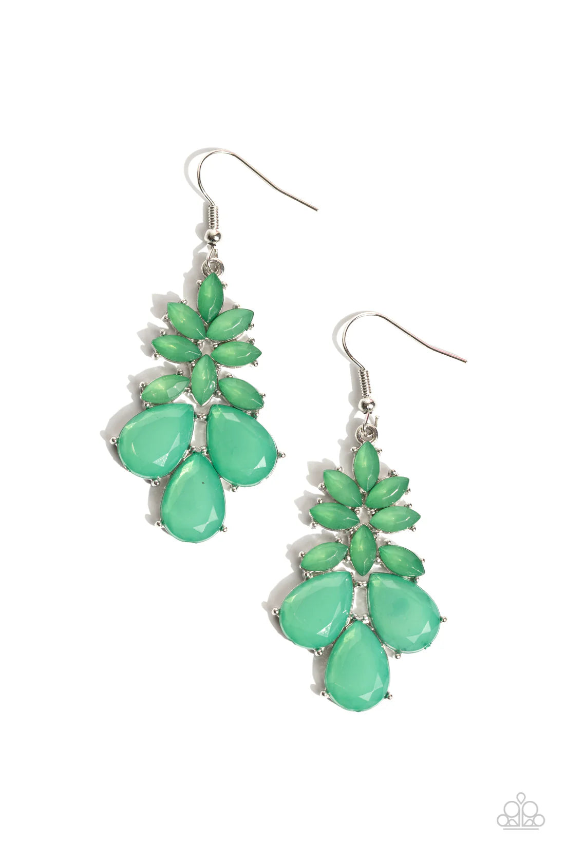 Fashionista Fiesta - Green ♥ Earrings