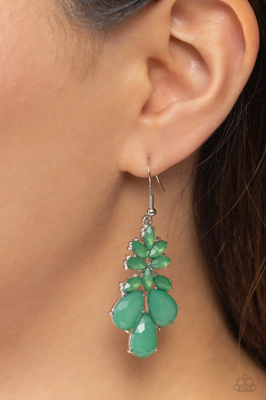 Fashionista Fiesta - Green ♥ Earrings