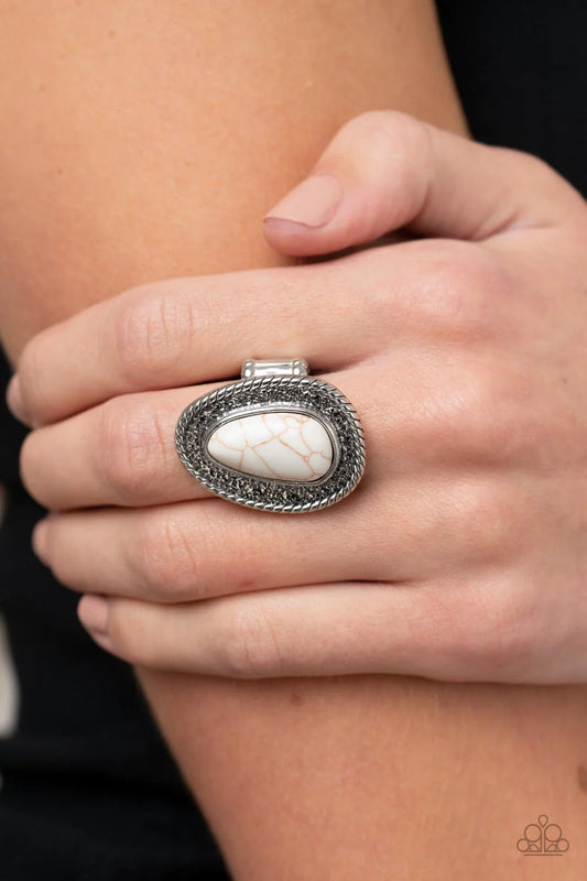 Downtown Desertscape - White ♥ Ring