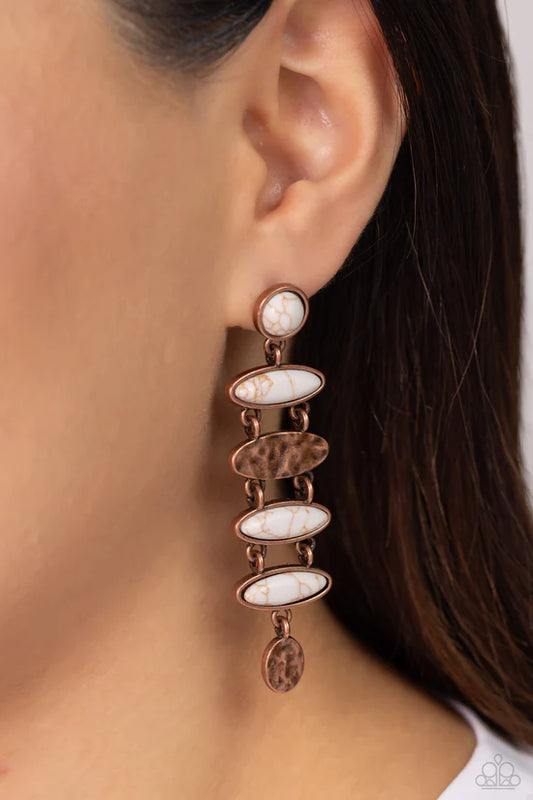 Rustic Reverie - Copper ♥ Post Earrings