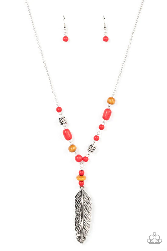 Watch Me Fly - Red ♥ Necklace