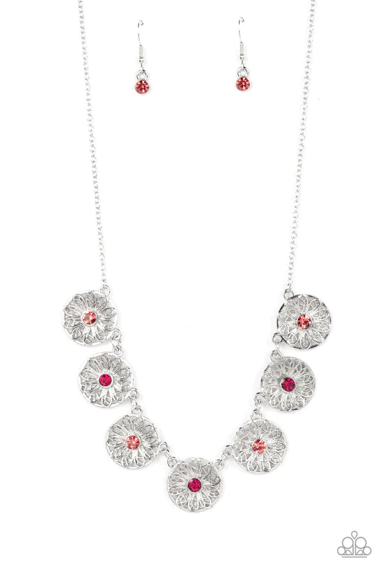 Garden Greetings - Pink ♥ Necklace