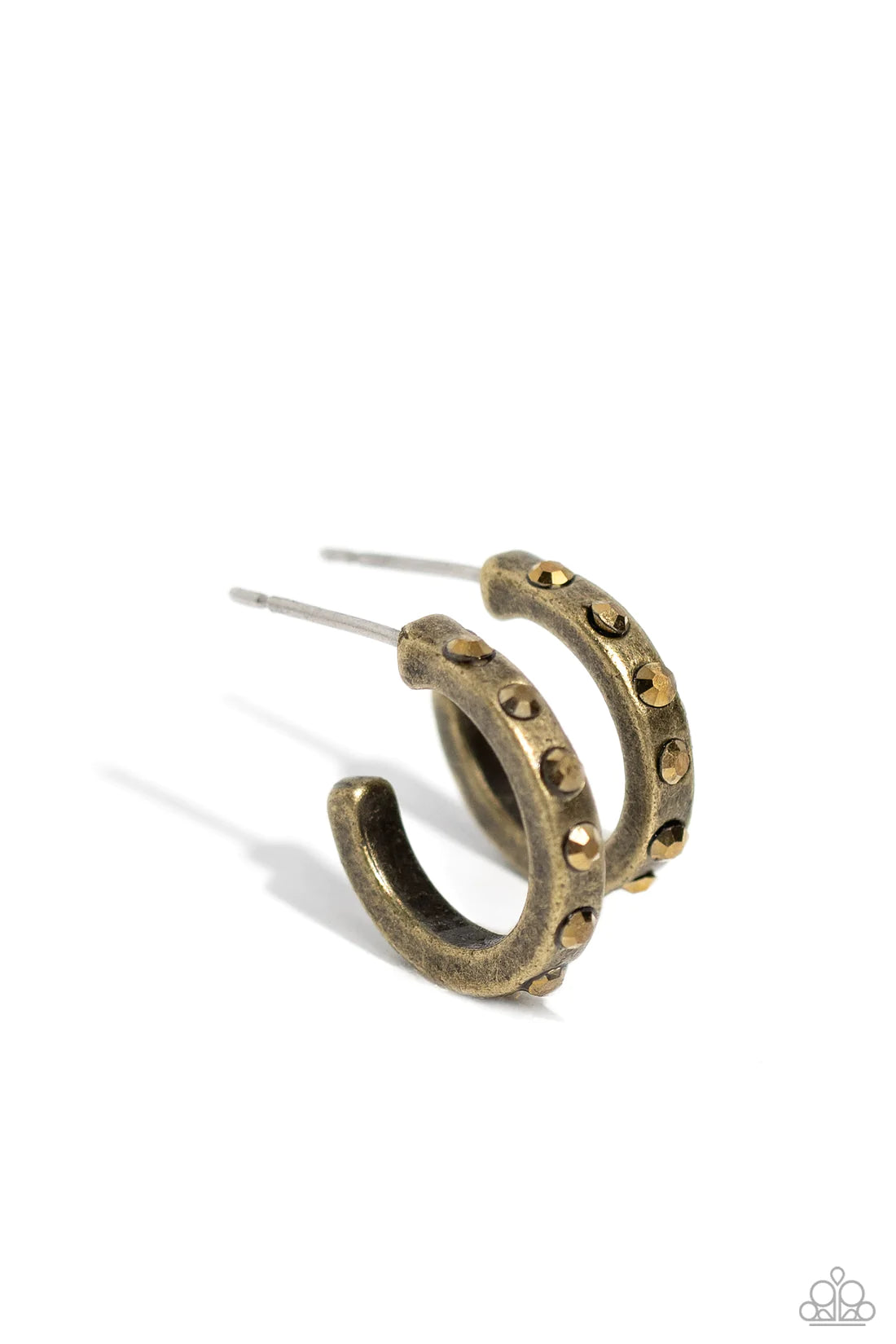 Gallant Glitz - Brass ♥ Earrings