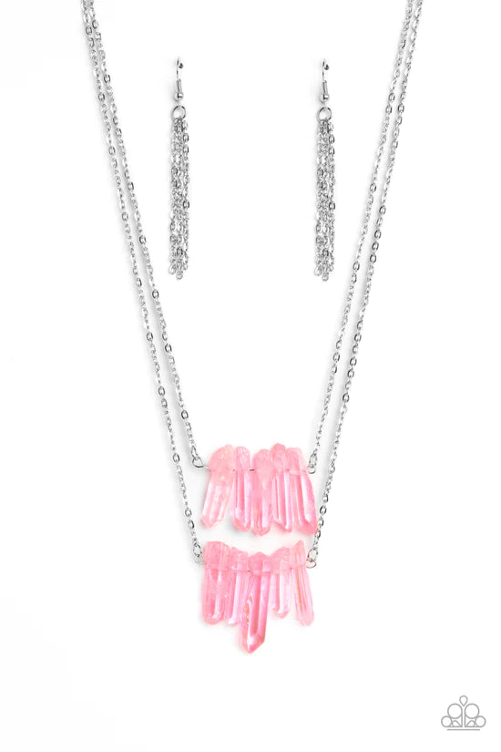 Crystal Catwalk - Pink ♥ Necklace