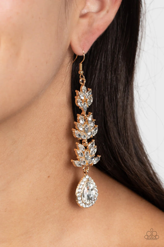 Water Lily Whimsy - Gold ♥ Earrings