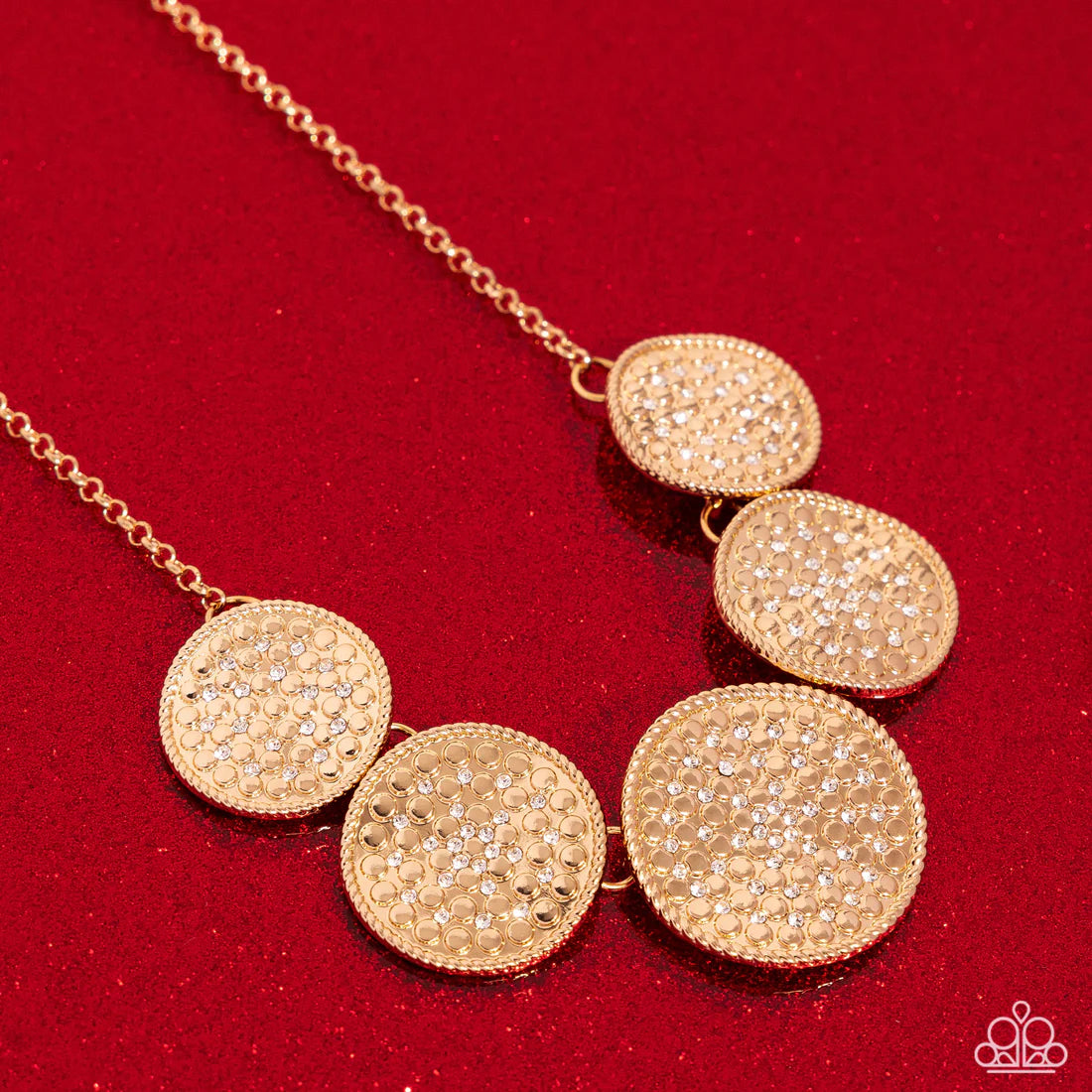 Medaled Mosaic - Gold ♥ Necklace