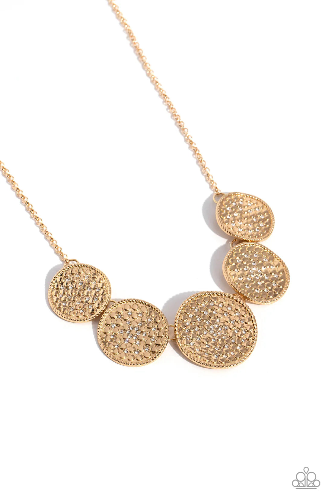 Medaled Mosaic - Gold ♥ Necklace