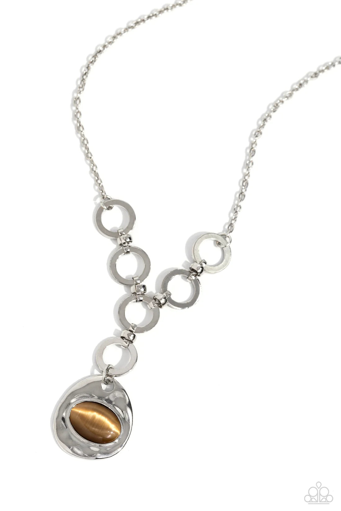 ♥ Get OVAL It - Brown ♥ Necklace