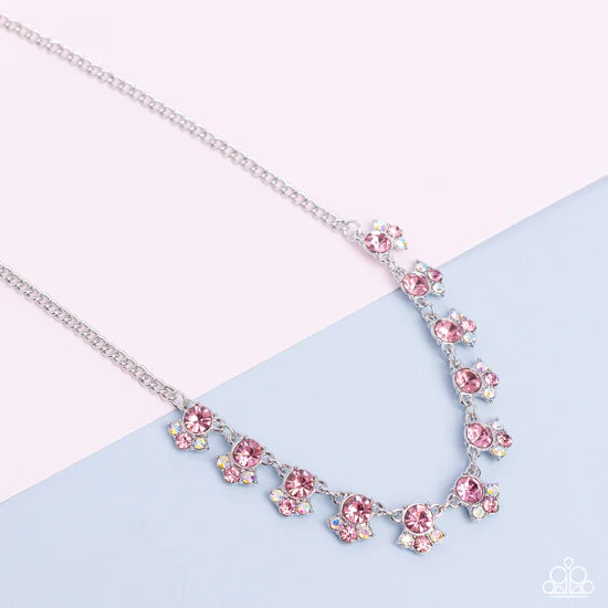 Tabloid Treasure - Pink ♥ Necklace