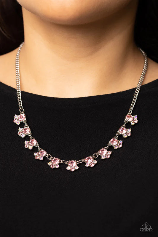 Tabloid Treasure - Pink ♥ Necklace