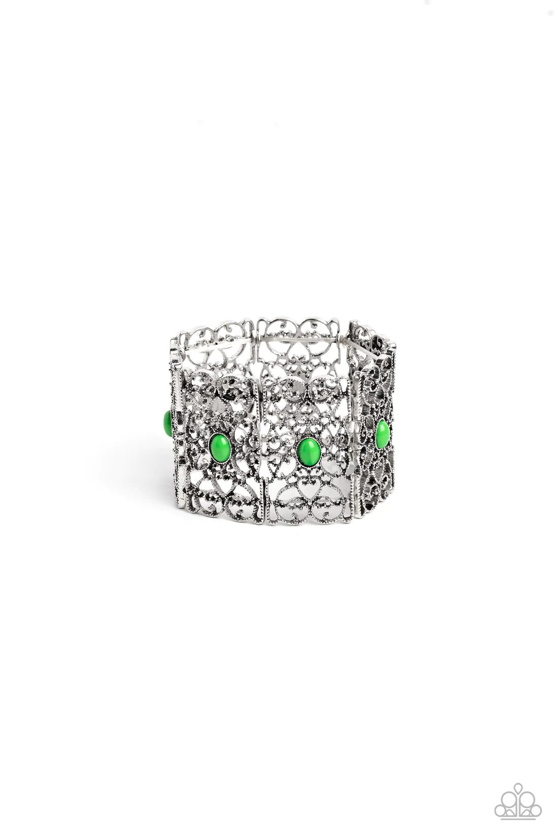 ♥ Fairest Filigree - Green ♥ Bracelet