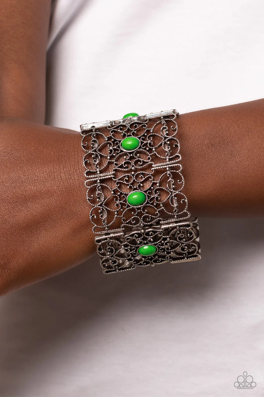 ♥ Fairest Filigree - Green ♥ Bracelet