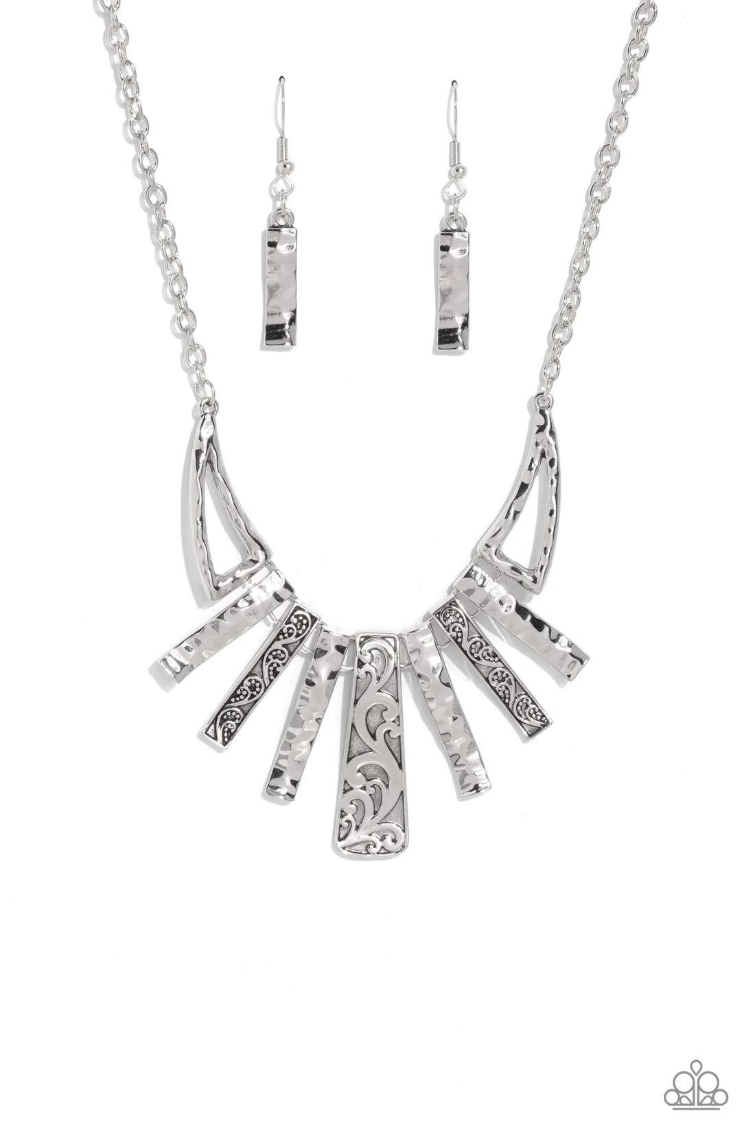 Paisley Pastime - Silver ♥ Necklace