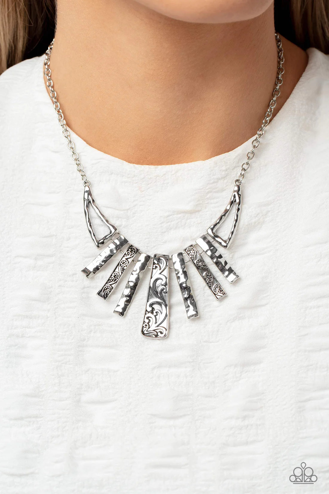 Paisley Pastime - Silver ♥ Necklace