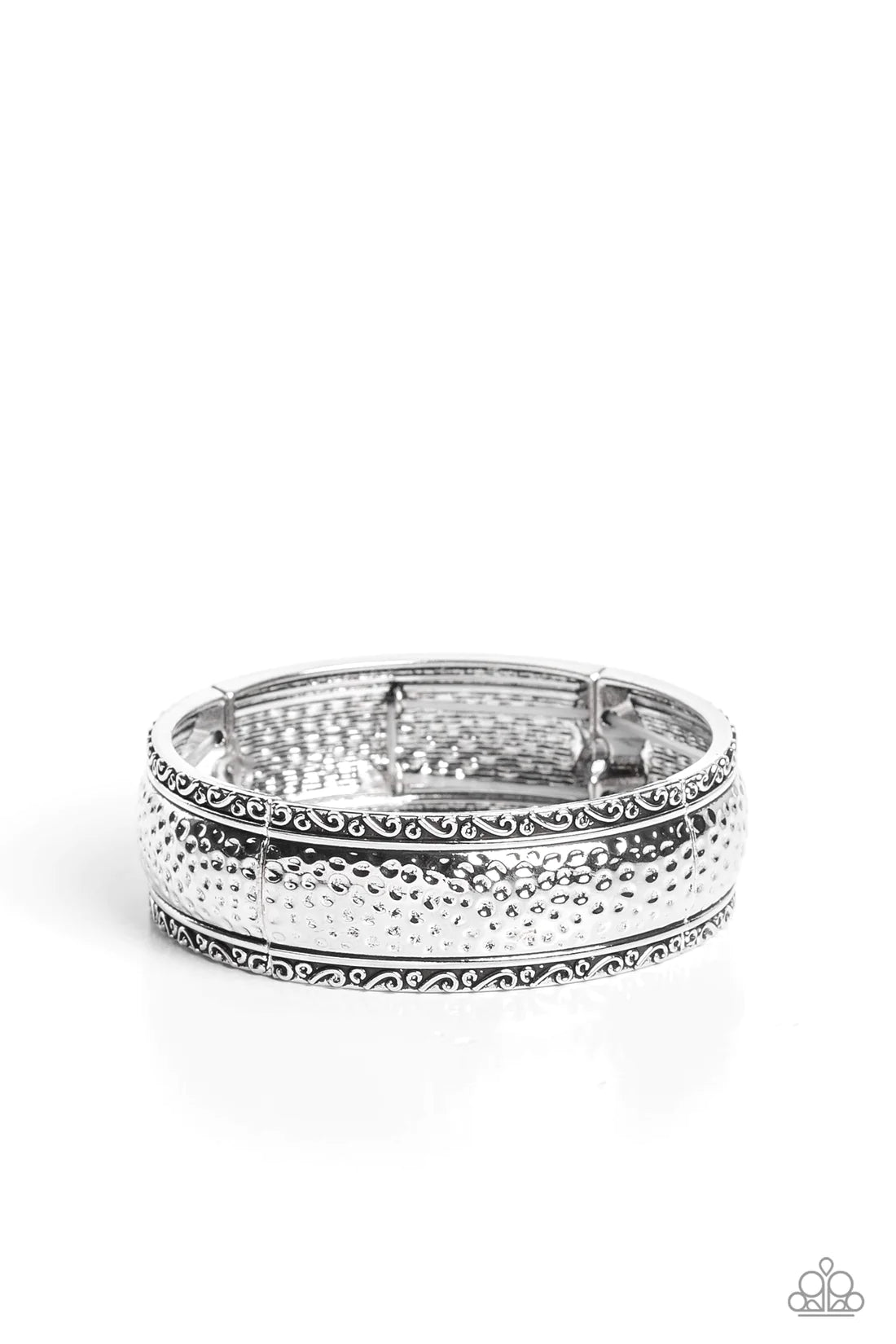 Textile Tenor - Silver ♥ Bracelet