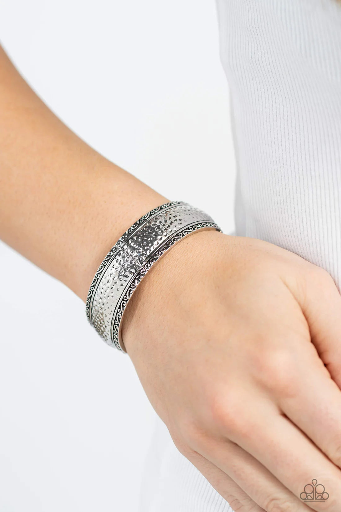 Textile Tenor - Silver ♥ Bracelet