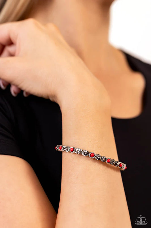 Floral Fast Lane - Red ♥ Bracelet