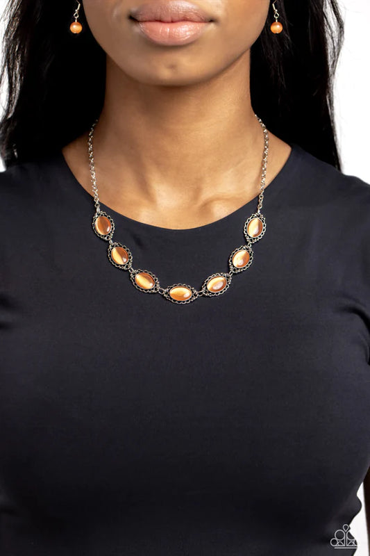 ♥ Framed in France - Orange ♥ Necklace