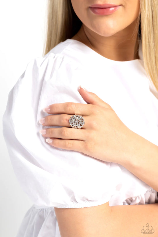 Intricate Influence - White ♥ Ring