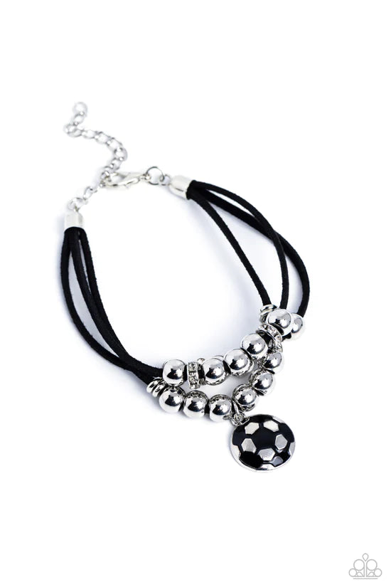 Soccer Player - Black ♥ Bracelet Regular price$5.00