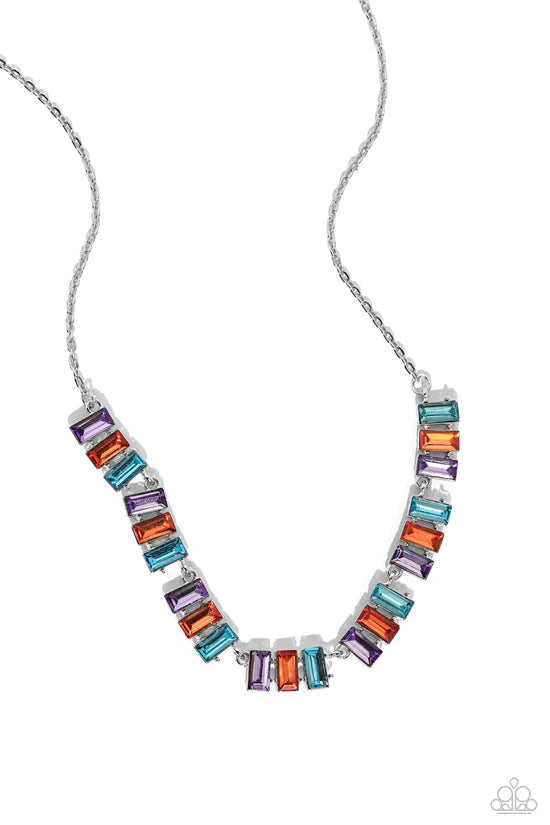 Elite Emeralds - Orange ♥ Necklace