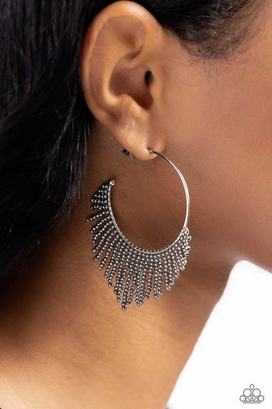 ♥ Tailored Tassel - Silver ♥ Earrings