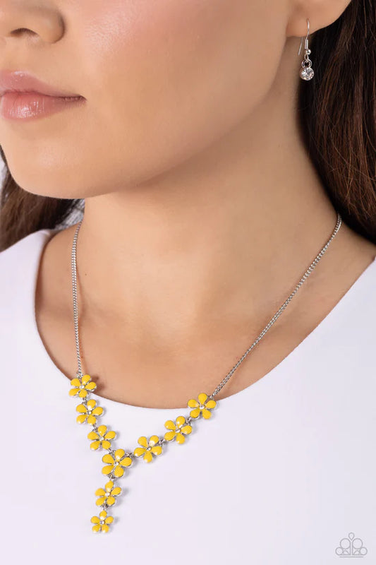 Flowering Feature - Yellow ♥ Necklace