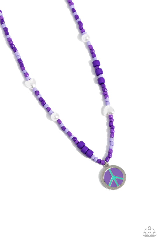 Pearly Possession - Purple ♥ Necklace