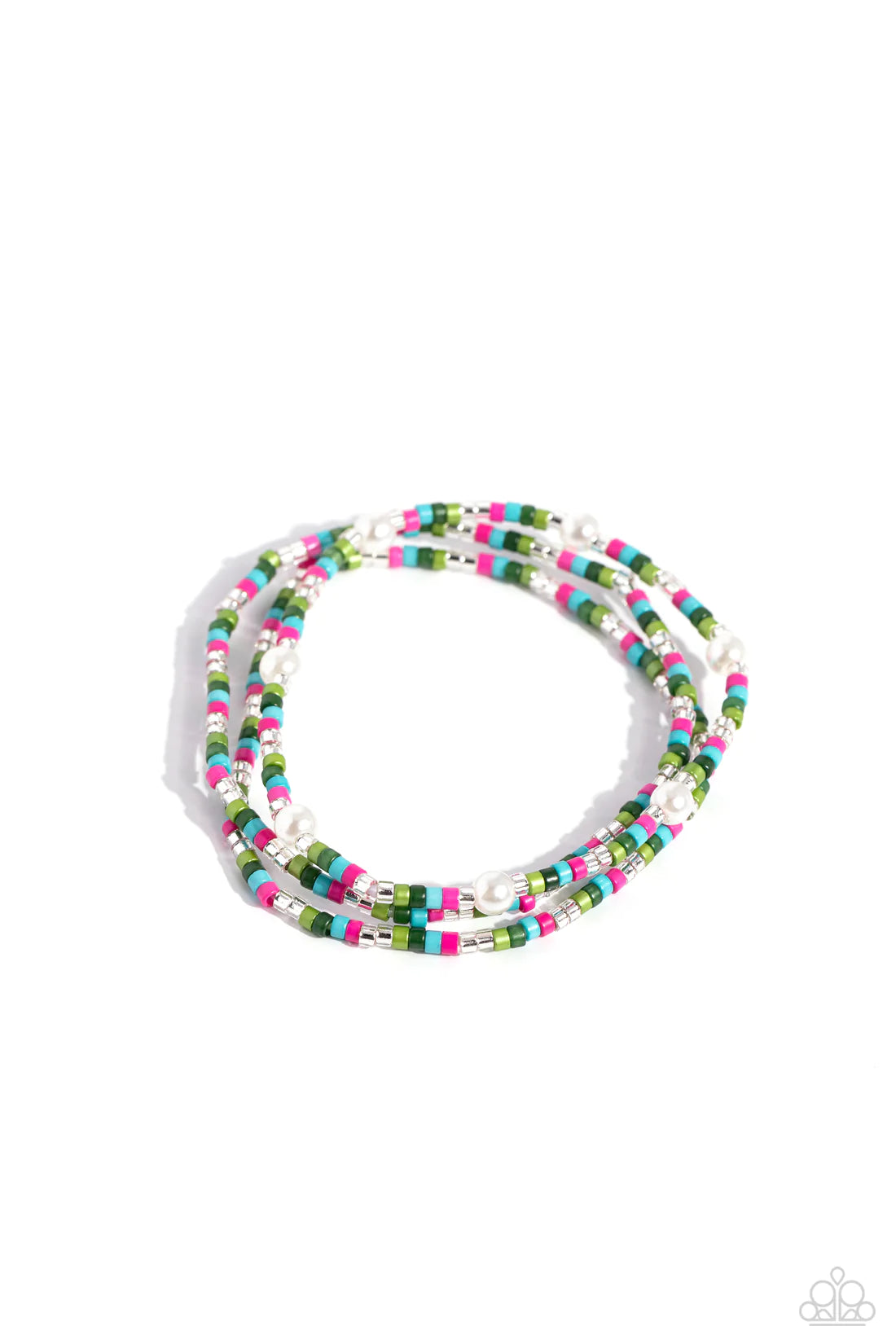 Colorblock Cache - Green ♥ Bracelet