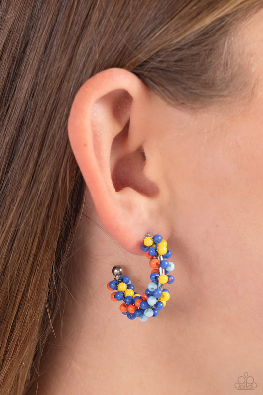 ♥ Balloon Backdrop - Blue ♥ Earrings