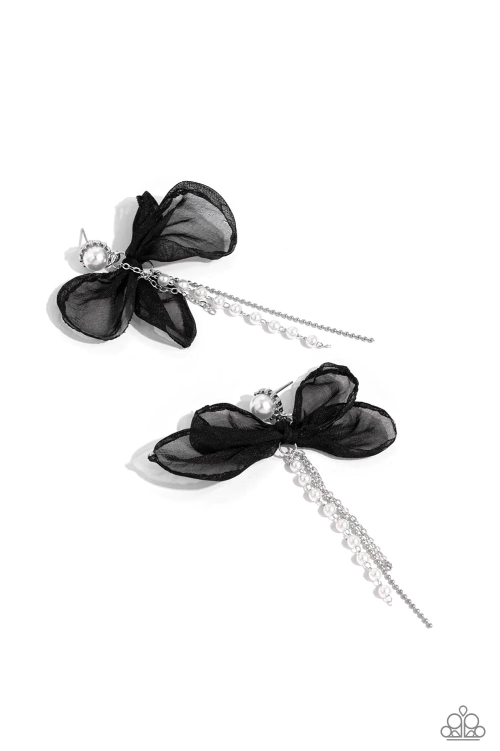 ♥ High-Class Heiress - Black ♥ Post Earrings