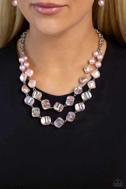 Eclectic Embellishment - Pink ♥ Necklace