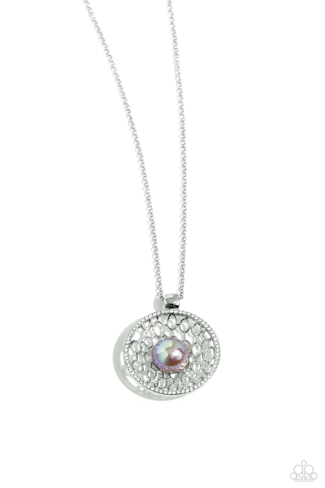 ♥ Wall Street Web - Silver ♥ Necklace