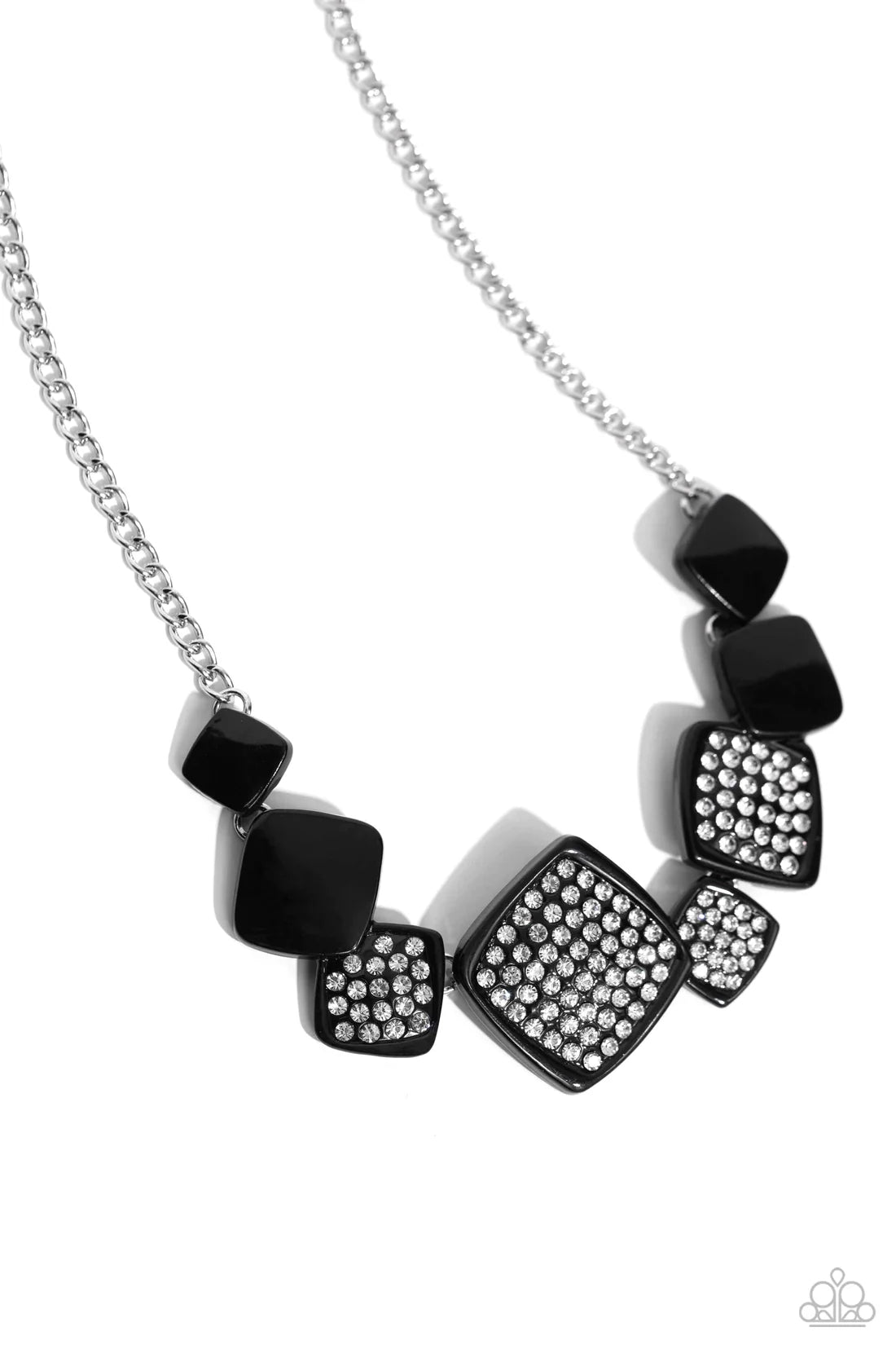 Twinkling Tables - Black ♥ Necklace