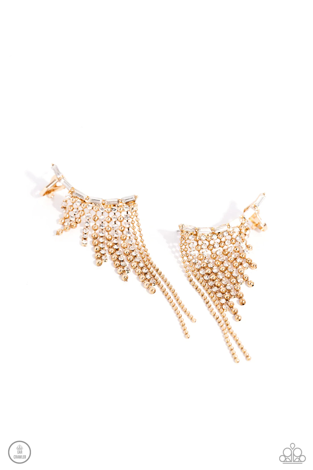 ♥ Tapered Tease - Gold ♥ Post Earrings